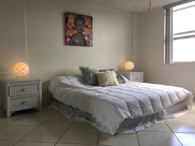 view of tiled bedroom