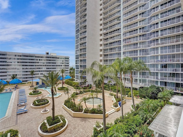 view of property with a community pool