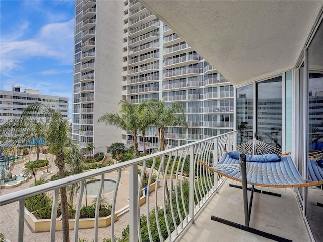 view of balcony