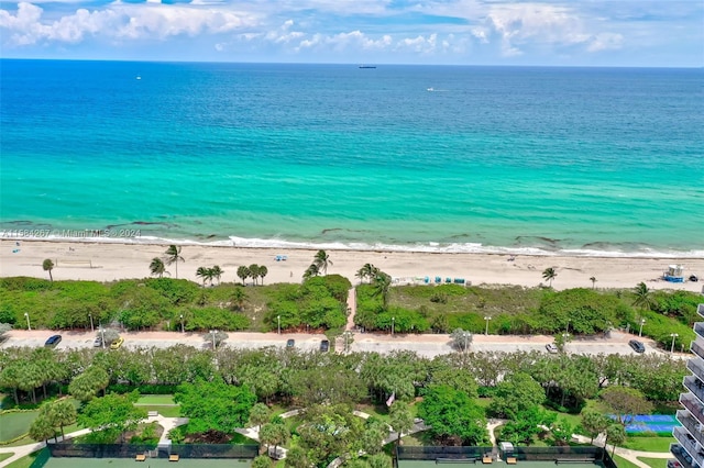 water view with a view of the beach