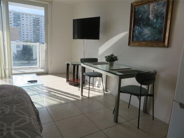 view of tiled bedroom