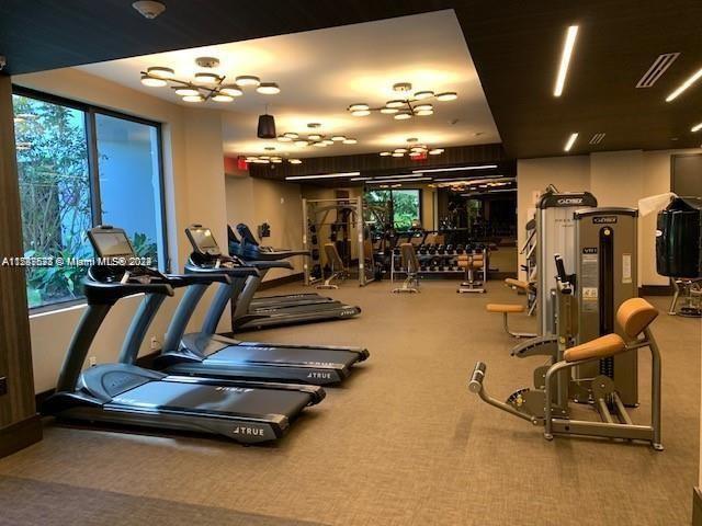 view of workout area