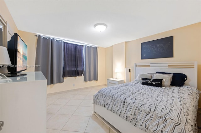 view of tiled bedroom