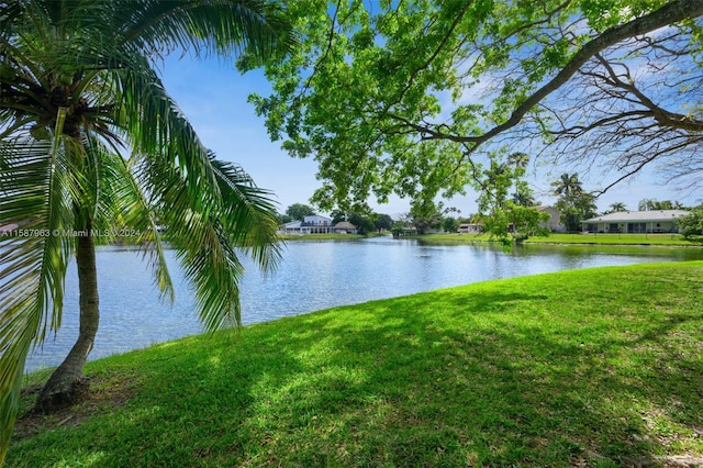 view of property view of water