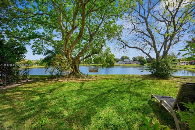 view of property view of water