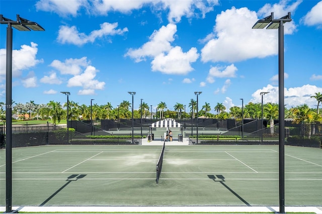 view of tennis court