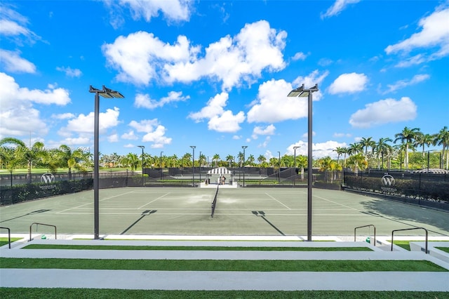 view of tennis court