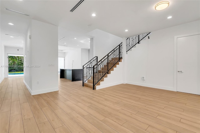 interior space featuring light hardwood / wood-style flooring