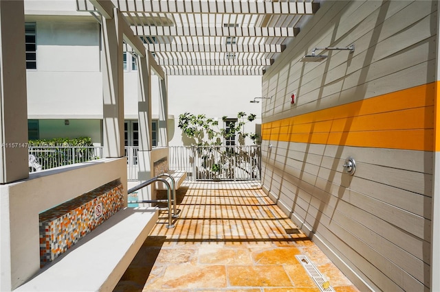 view of patio / terrace with a pergola