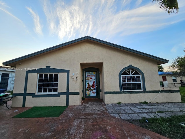 view of front of home