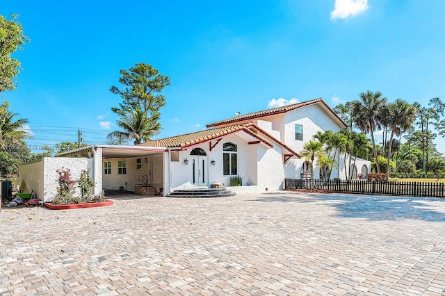 view of mediterranean / spanish house