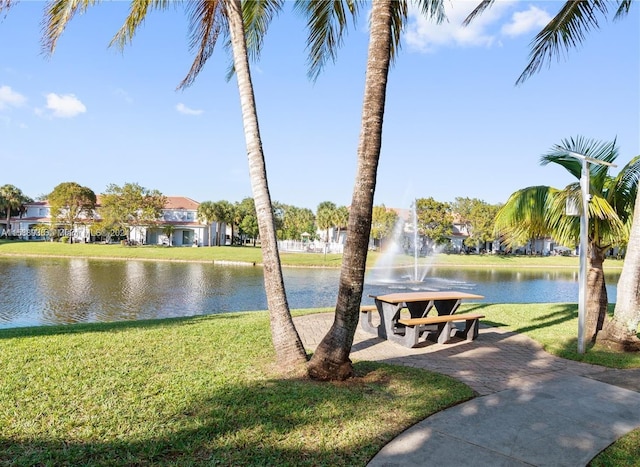 view of water feature featuring a residential view