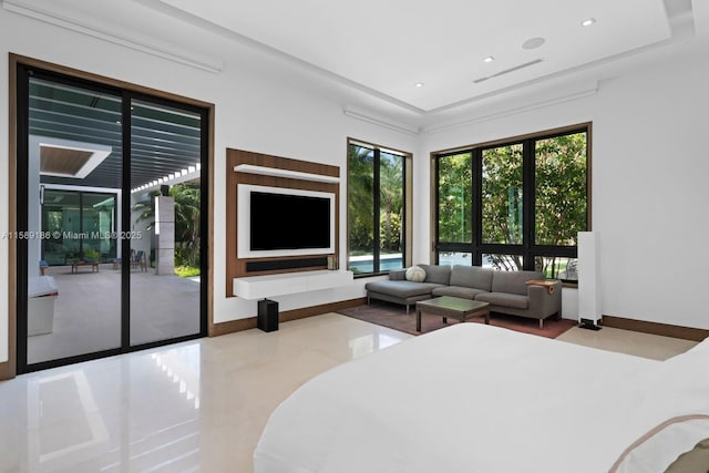 living room with a wealth of natural light