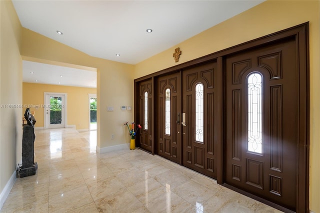 view of tiled entryway