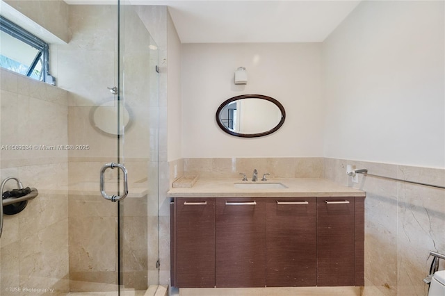 10090 Bay Harbor Ter Unit 10090, Bay Harbor Islands, FL 33154 - full bathroom featuring vanity and a shower stall
