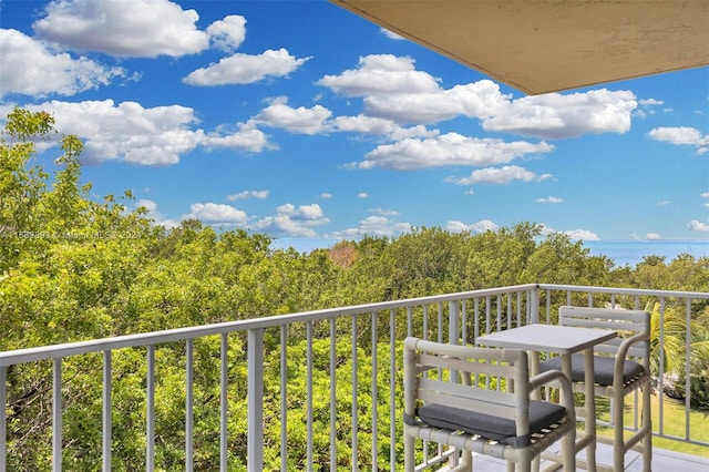 view of balcony