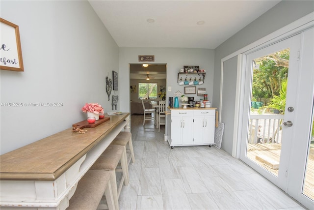 doorway to outside with a wealth of natural light