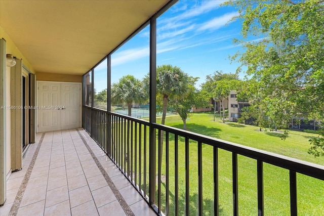 view of balcony