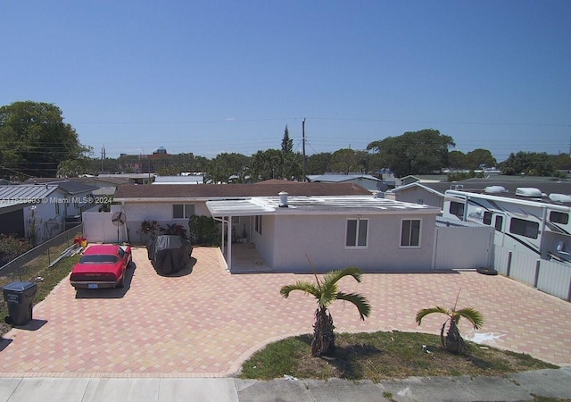 view of front of house featuring a patio area