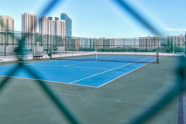 view of tennis court