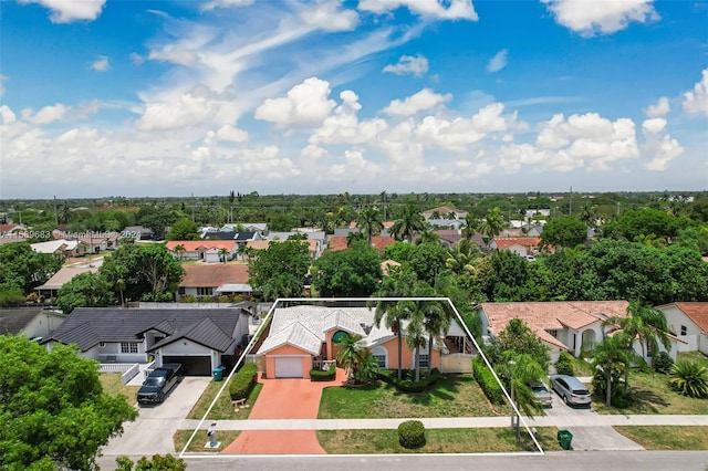 view of aerial view