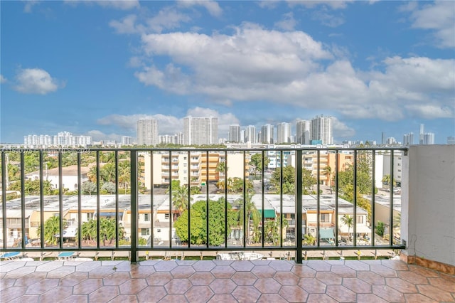 view of balcony