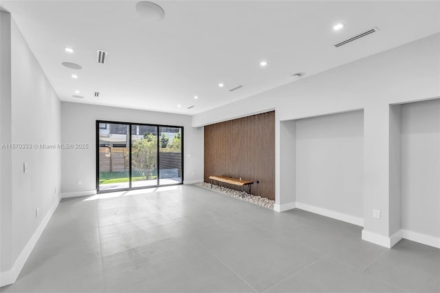 view of unfurnished living room