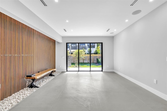 view of unfurnished living room