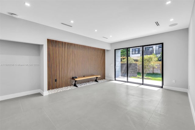 view of unfurnished living room