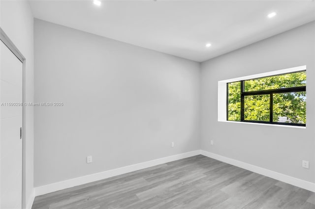 808 SW 9th St Unit 808-B, Fort Lauderdale, FL 33315 - unfurnished room with recessed lighting and wood finished floors