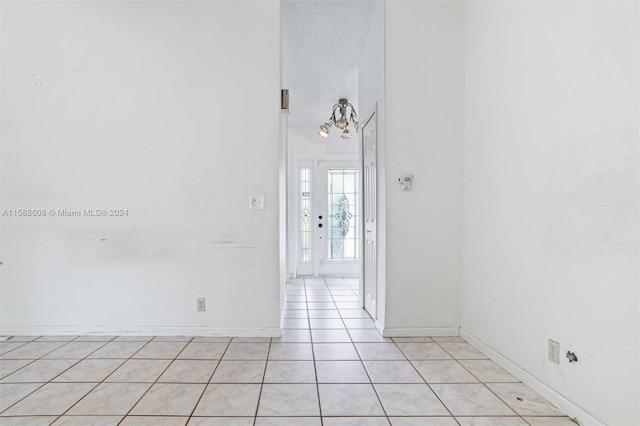 view of tiled spare room