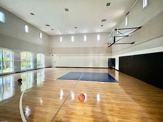 view of basketball court