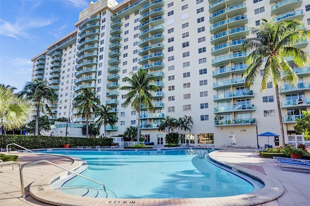 view of pool