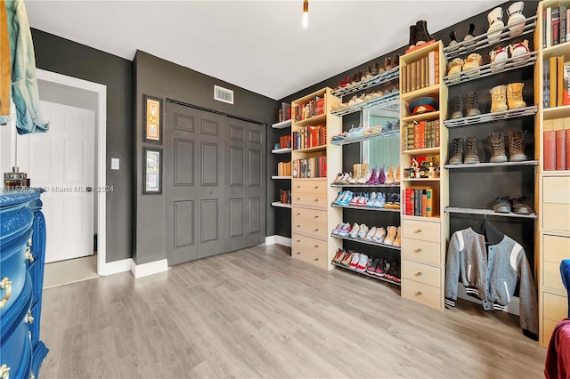 interior space featuring hardwood / wood-style floors