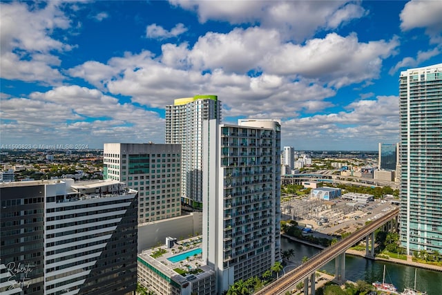 city view featuring a water view