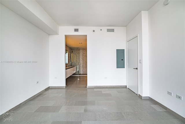 view of tiled spare room