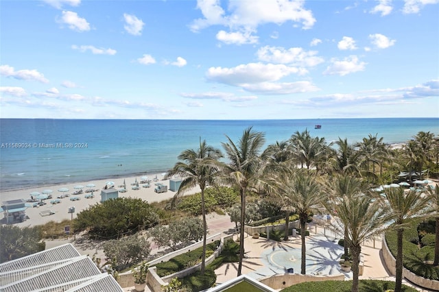 water view with a beach view