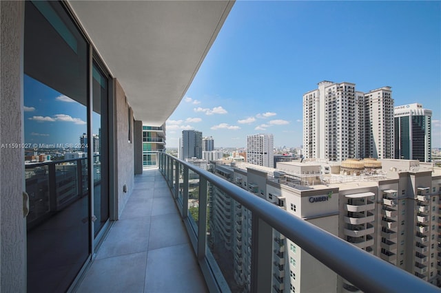 view of balcony