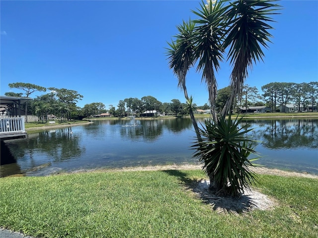 view of water feature