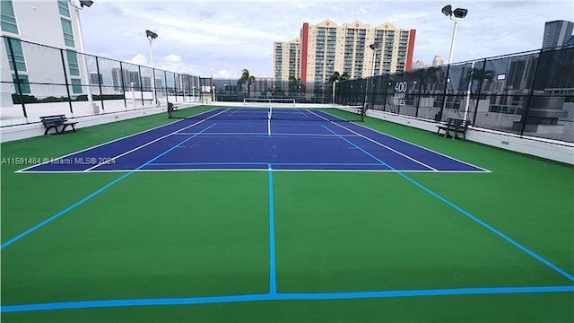 view of sport court