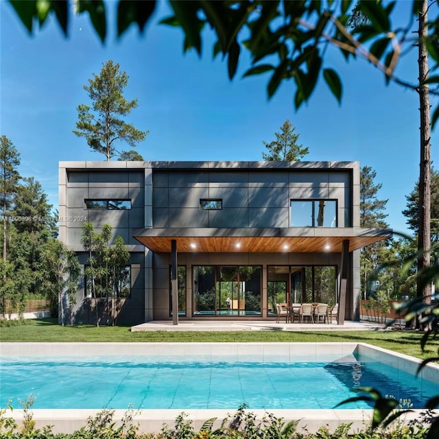 view of pool with a patio