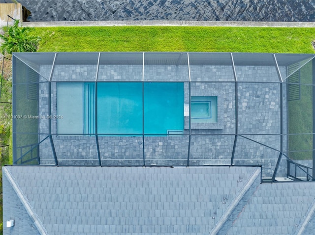 exterior space featuring a lanai