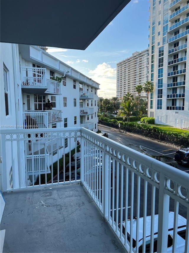 view of balcony