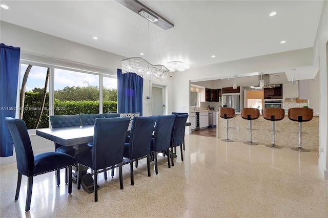 view of dining area