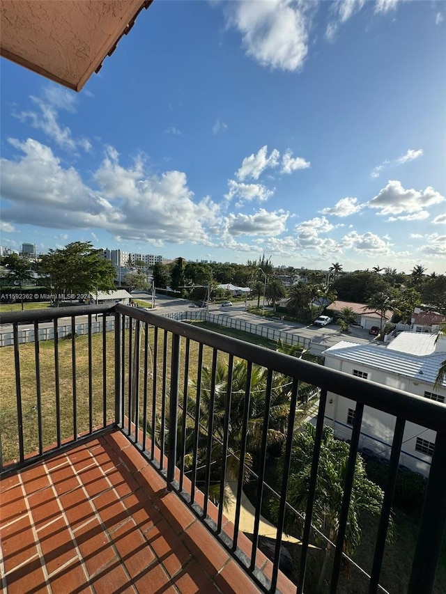 view of balcony