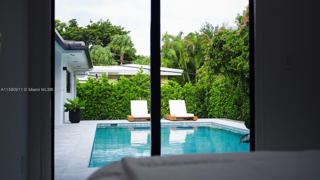 view of pool with a patio