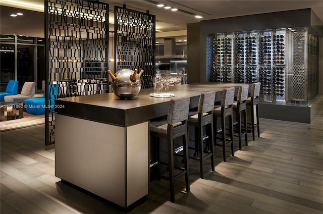 interior space featuring hardwood / wood-style flooring