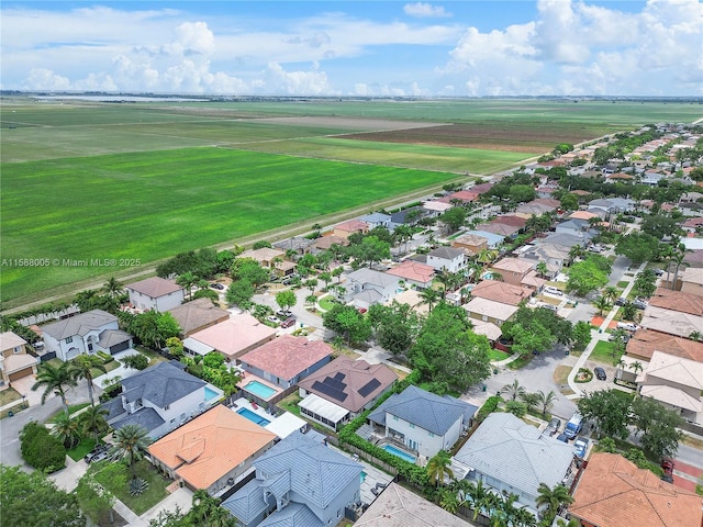 drone / aerial view with a residential view