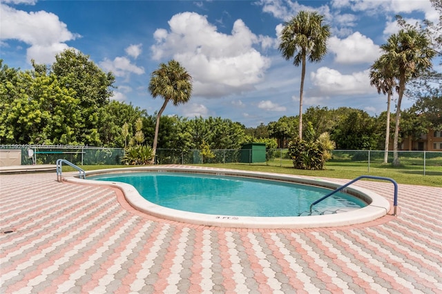 view of pool