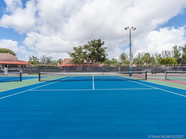 view of tennis court